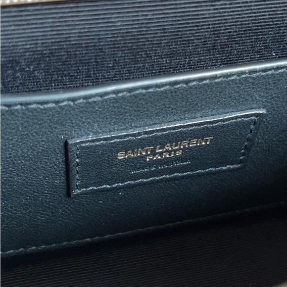 Saint Laurent YSL Small Envelope Quilted Matelassé Chain Leather Shoulder Bag - Picture 12 of 16